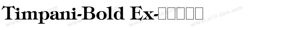 Timpani-Bold Ex字体转换